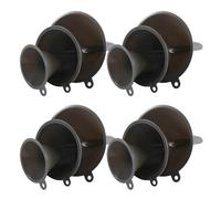 ARTSEWPLY Set 12 Imbuti da Cucina in Plastica Alimentare PP Multi-Dimensione per Olio Acqua e Polveri Design Impilabile per Uso Domestico e Riempimento senza Perdite