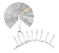 ARTSEWPLY Set 2 Pezzi Righello Professionale in Acciaio Inox per Misurazione Raggio Sottocorda e Spessimetro per Chitarra Strumento di Misurazione Compatto per Liutaio Accessorio di