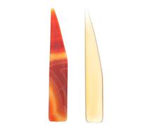 ARTSEWPLY Set 2 Pezzi Utensile per Lucidatura in Agata e Brunitoio per Gioielli, Strumento di Manutenzione Anelli Leggero e Compatto, per Artigiani e Appassionati di Colore Casuale