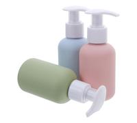 ARTSEWPLY Set 3 Flaconi da Viaggio 100 Ml Pompa a Tenuta Stagna Contenitori Ricaricabili per Shampoo Sapone Liquido e Lozione Design Compatto Macaron per Uso in Viaggio Palestra e Hotel