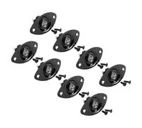 ARTSEWPLY Set 8 Pezzi Piastra di Presa Ovale in Metallo per Chitarra Elettrica, Jack 6,35 Mm, Accessori di Ricambio per Basso e Ukulele, Copertura Jack di Uscita Resistente per