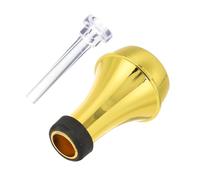 ARTSEWPLY Set Silenziatore Tromba Professionale in Metallo con Sordina Dritta e Bocchino Abs Trasparente, Compatto per Esercizi e Pratica Musicale a Casa