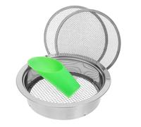 ARTSEWPLY Setaccio da Giardino in Acciaio Inossidabile con Schermi Intercambiabili per Compost e Terreno Setaccio Terreno Robusto per Giardinaggio Filtraggio Efficiente per Cura Bonsai e