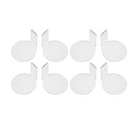 ARTSEWPLY Supporti Espositivi per Action Figure in Acrilico Trasparente Set da 8 Pezzi, Basi Adesive da Parete per Modelli e Statuette da Collezione, Mensole Galleggianti per Organizzazione