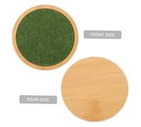ARTSEWPLY Supporto Espositivo per Statuette con Base in Legno e Plastica Organizer da Scrivania con Simulazione Prato Porta Action Figures Stabile e Decorativo per Casa e Ufficio Ø
