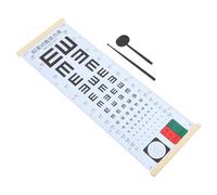 ARTSEWPLY Tabella Vista per Test Occhi con Occlusore e Puntatore Strumento Professionale per Esami Oculistici Casa e Clinica Adatto e Adulti