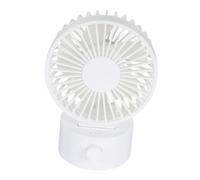 ARTSEWPLY Ventilatore da Tavolo USB Ricaricabile Mini Ventilatore Oscillante Design Compatto e Leggero Facile da Trasportare per Uso Personale Casa e Ufficio Bianco