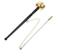 ARTSEWPLY Yin Qing in Rame con Manico Lungo Strumento Percussione per Tempio Buddhista Suono Limpido per Meditazione Yoga e Preghiere Design Classico e Finitura Liscia Uso in Casa e Luoghi