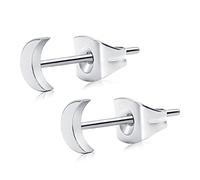 Artskin Donna Orecchini a borchia Orecchini piatti ipoallergenici senza nichel in titanio Orecchini a borchia sensibili per donne ragazze