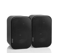 Artsound UNI20, set di 2 diffusori passivi, diffusore HiFi a 2 vie, 10-40 watt, montaggio a parete con snodo sferico, adatto a spazi fino a 20 m² come corridoio, cucina, toilette, colore: nero.