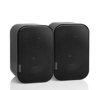 Artsound UNI30, set di 2 diffusori passivi, diffusore HiFi a 2 vie, 20-60 watt, montaggio a parete con snodo sferico, adatto a spazi fino a 40 m² come cucina, bar, magazzino, colore: nero.