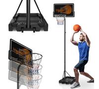 ArtSport Canestro da Basket Outdoor con supporto e ruote, regolabile in altezza da 255 a 305 cm, ideale per adulti e bambini, struttura da basket, impianto per basket con piedistallo.