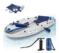 ArtSport Gommone 322 cm per 4 Persone - Canotto Gonfiabile con 2 panche - Barca a Remi in PVC con Pompa ad Aria, Remi, Borsa e Kit di Riparazione