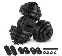 ArtSport manubri in set di 2 pezzi 30 kg - set di 2 manubri, 16 pesi dischi e serrature a stella| Set di manubri corti per l'allenamento muscolare Manubri