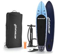 ArtSport SUP gonfiabile 320 cm Deep Ocean - Tavola Stand Up Paddle | 150 kg | Set completo con pagaia, pompa, leash, zaino