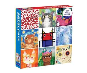 Artsy Cats 500 Piece Family Puzzle