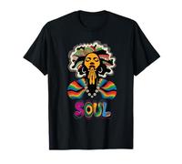 Artsy - Costume da donna Funk Sista Afro Soul Music, vintage anni '70 Maglietta