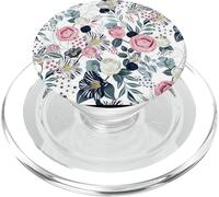 Artsy Country Chic acquerello rosa e blu motivo floreale PopSockets PopGrip per MagSafe