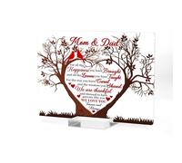 ARTSYWIX Targa in acrilico con supporto, regalo per mamma e papà, regalo per papà e figlio, regalo grato per genitori, suocera, regalo per mamma, patrigno, regalo per anniversario
