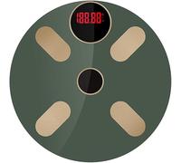 ARTSZY Bluetooth Bilancia for grasso corporeo Bilancia elettronica digitale Bilancia intelligente Bilance da bagno da pavimento Bilancia che pesa indice BMI (Color : Green)