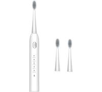 ARTSZY Spazzolino Elettrico USB Ricaricabile con testine di Ricambio Spazzolino da Denti sbiancante ad ultrasuoni Lavabile a 5 modalità for Adulti (Color : White)