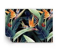 ARTTOR Carta da parati Vinile in TNT Premium Canvas - Pianta tropicale fiore - 100x70 cm - Fotomurali Decorazione Murale Moderna Poster gigante XXL Camera da letto - WF3AA100x70-5093