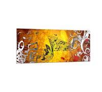 ARTTOR Moderno Quadro in Vetro 100x40 cm Stampe da Parete Musica - 1964