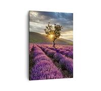 ARTTOR Moderno Quadro su Tela 50x70 cm Verticale Botanica Paesaggi - 3645