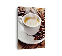 Quadro su Tela Verticale 50x70cm Stampe da Parete Caffè tazza espresso caldo Piccoli Decorazione Murale Camera da Letto Cucina 1 pezzo Quadri Moderni Soggiorno Immagini Wall Art Canvas PA50x70-2546