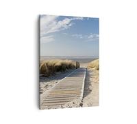 ARTTOR Moderno Quadro su Tela 50x70 cm Verticale Paesaggi Marino - 2657