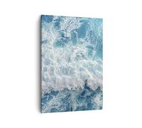 Quadri Moderni Soggiorno mare onda oceano Quadro su Tela Verticale 50x70cm Stampe da Parete Camera da Letto Cucina 1 pezzo Wall Art Canvas Piccoli Decorazione Murale Grafica Immagini PA50x70-4067