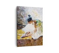 ARTTOR Moderno Quadro su Tela 50x70 cm Verticale Persone Moda - 4756 | Ballerina Ragazza Olio Quadro Decorativo Piccolo Soggiorno Camera da Letto Decorazione da Parete Arte da Parete ARTTOR