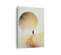 ARTTOR Moderno Quadro su Tela 50x70 cm Verticale Persone Paesaggi - 6170