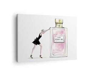 ARTTOR Moderno Quadro su Tela 70x50 cm Stampe da Parete Persone Moda - 4128 | Donna Profumo Quadro Decorativo Piccolo 1 pezzo Soggiorno Camera da Letto Arte da Parete Decorazione da Parete ARTTOR