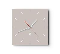 ARTTOR Orologio da Parete in Vetro 40x40cm Piccolo Moderno Orologio da Muro Per Casa Cucina Soggiorno Silenzioso Wall Clock Decorazione Orologio da Appendere - C3AC40x40-3330