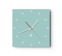 Orologio da Parete in Vetro 40x40cm Moderno Silenzioso Decorazione