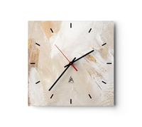 Orologio da Parete in Vetro 40x40cm Minimalista Luminoso Pezzo Silenzioso
