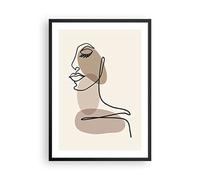 Decorativi Stampa da Parete 50x70cm Poster da Parete Linea Arte Boho Cucina Decorazione Murale Wall Art Cornice Nera Quadri Moderni Soggiorno Camera da Letto Grafica Immagini - P2BPA50x70-4728