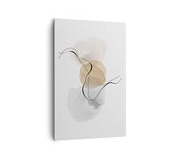 ARTTOR Quadri Moderni su Tela 80x120 cm Verticale Astratto Pastello - 4827