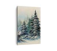 ARTTOR Quadri Moderni su Tela 80x120 cm Verticale Paesaggi Foresta - 4641