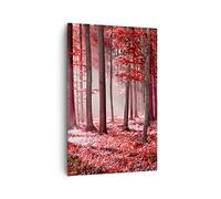 ARTTOR Quadri Moderni su Tela 80x120 cm Verticale Paesaggi Foresta - 4944