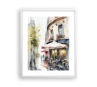 ARTTOR Stampa da Parete Cornice Bianca 40x50 cm Città Arte - 6177 - P2W