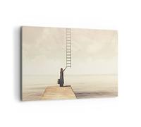 Quadro su Tela 100x70cm Stampe da Parete Simbolo Donna Scala Grandi Decorazione Murale Camera da Letto Cucina 1 pezzo Quadri Moderni Soggiorno Grafica Immagini Wall Art Canvas AA100x70-4339