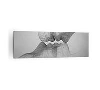 Quadro su Tela 160x50cm Bacio amore coppia Stampe Immagini Quadri Moderni Murale