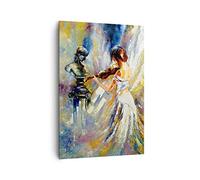 ARTTOR Stampe da Parete Moderne Verticali 70x100 cm Persone Musica - 5146