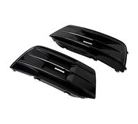 Artudatech Griglia paraurti Anteriore 2PCS Bezel Insert Adatto per Audi Q5 2018-2022 Gloss Black