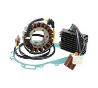 Artudatech Magneto Coil Stator + Voltage Regulator + Gasket Assy Adatto per Aprilia RSV 1000 R 2004-2008 / RSV1000 Tuono 2006-2009