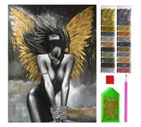 ARTULIO Diamond Painting kit completo - Donna con ali d'oro - 30x40 cm - 5D pittura diamante, diamanti painting adulti, DIY Fai da Te