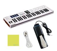 Arturia KeyLab Essential MK3 - Tastiera a 49 tasti, controller MIDI con pedale Sustain, cavo USB, panno per la pulizia, software di registrazione musicale incluso, pianoforte MIDI per l'installazione