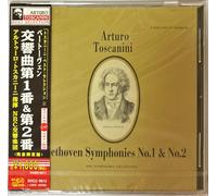 Arturo Toscanini NUOVO SIGILLATO CD Beethoven Symphony n.1 & 2 Japan OBI